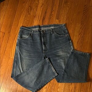 Rustler Men's Straight Blue Jeans